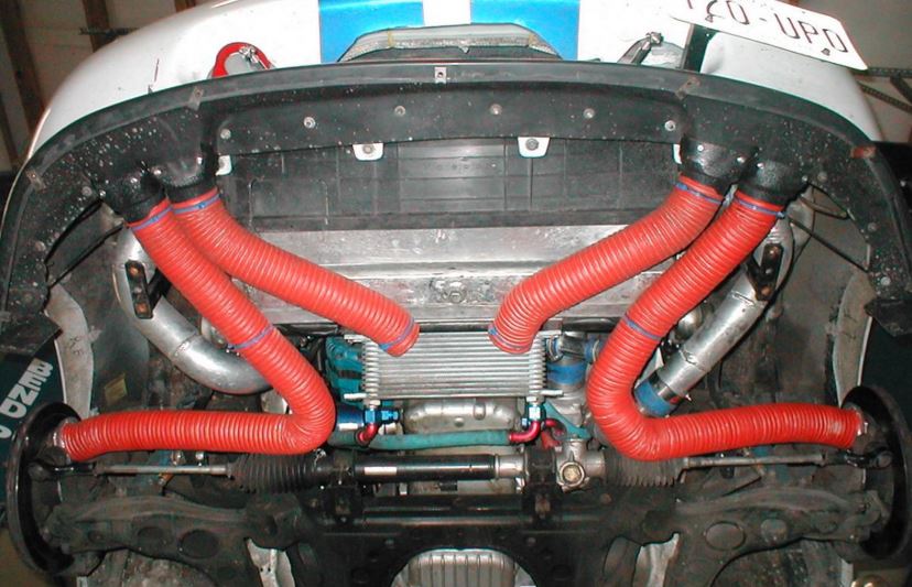 Ducting en Spiraal aanzuigslang gemonteerd